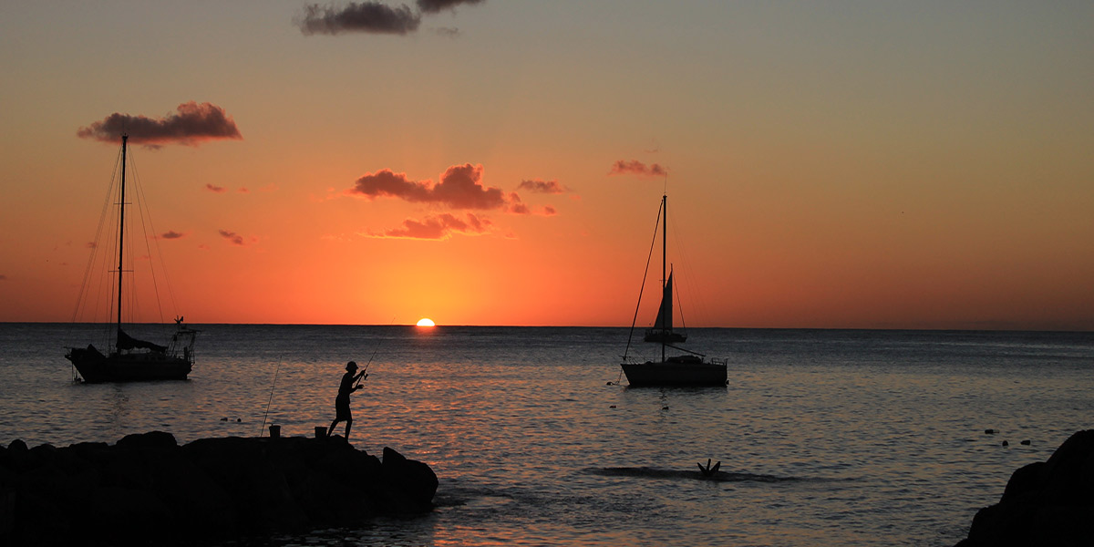Coucher de soleil à la Guadeloupe