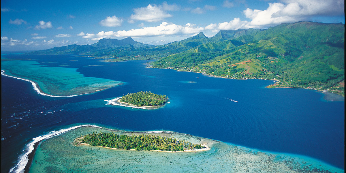 Vue aérienne Polynésie