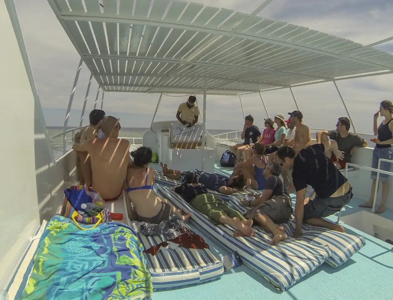 Arrivée sur l’une des trois zones visitées pendant la croisière BDE